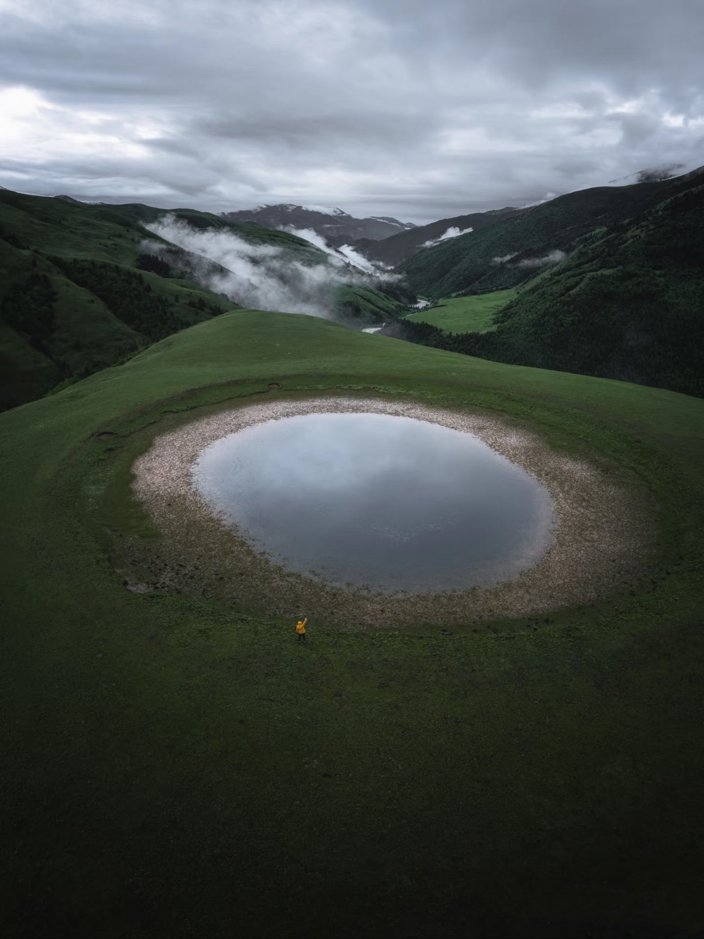 Eye of Genyen — sacred spring beneath Mount Genyen, Western Sichuan