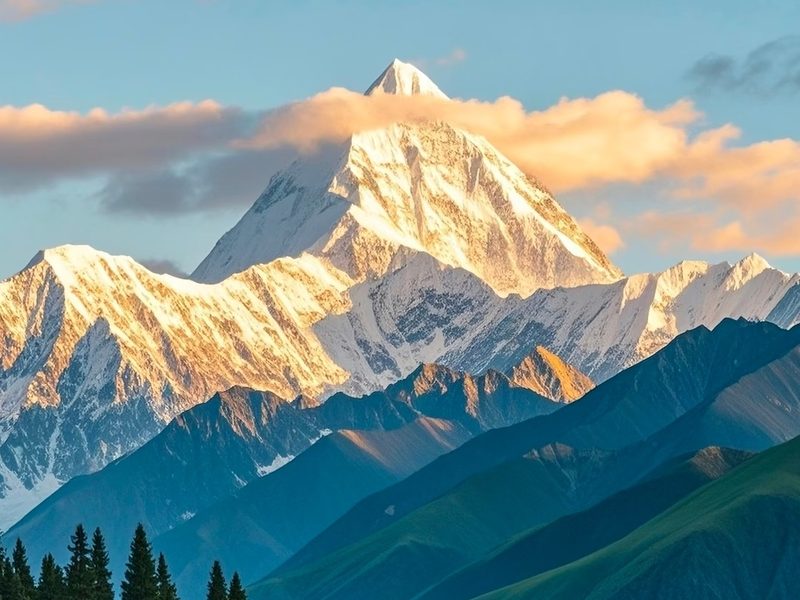 Mount Gongga Sunset