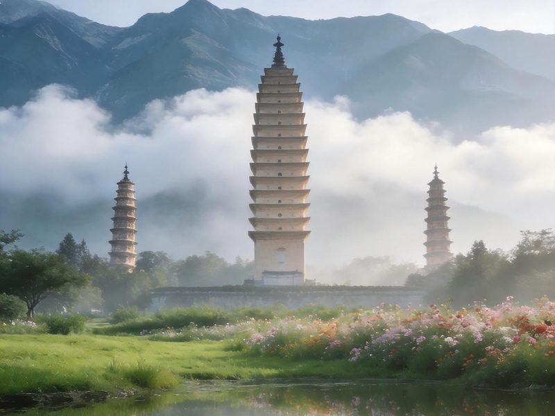 Three Pagodas of Dali
